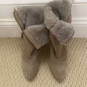 Women’s suede Coach booties